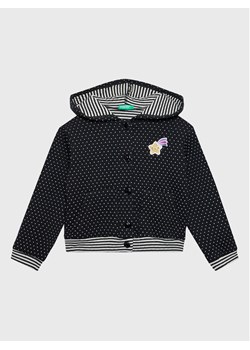 United Colors Of Benetton Bluza 337YG500U Czarny Regular Fit ze sklepu MODIVO w kategorii Bluzy i swetry - zdjęcie 182665762