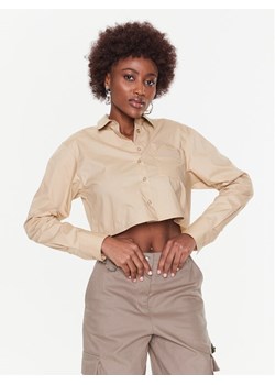 Remain Koszula Cotton Poplin RM2069 Beżowy Regular Fit ze sklepu MODIVO w kategorii Koszule damskie - zdjęcie 182665862