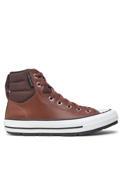 Converse Trampki Chuck Taylor All Star Berkshire Boot A08442C Brązowy ze sklepu MODIVO w kategorii Trampki dziecięce - zdjęcie 182666190