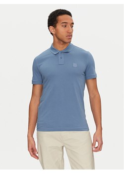 BOSS Polo Passenger 50507803 Niebieski Slim Fit ze sklepu MODIVO w kategorii T-shirty męskie - zdjęcie 182666222