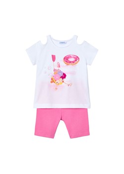 Mayoral Komplet t-shirt i spodenki 3708 Różowy Regular Fit ze sklepu MODIVO w kategorii Komplety dziewczęce - zdjęcie 182666273