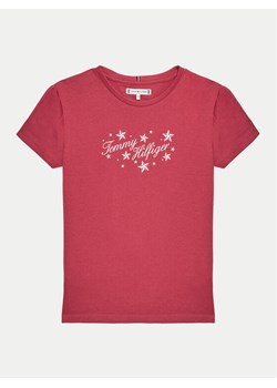 Tommy Hilfiger T-Shirt KG0KG08250 D Różowy Regular Fit ze sklepu MODIVO w kategorii Bluzki dziewczęce - zdjęcie 182666330
