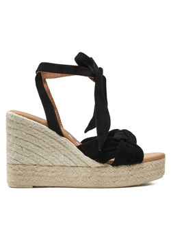 Manebi Espadryle Hamptons Wedge Espadrilles With Knot K 1.0 WS Czarny ze sklepu MODIVO w kategorii Espadryle damskie - zdjęcie 182666420