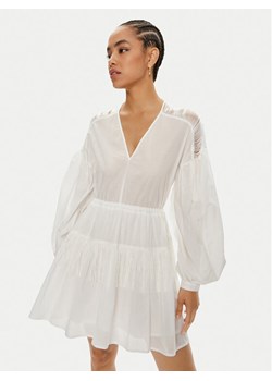Pinko Sukienka codzienna Baaria 103741 A1XN Biały Regular Fit ze sklepu MODIVO w kategorii Sukienki - zdjęcie 182666423