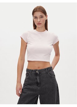 HUGO T-Shirt Dome_B 50537247 Różowy Cropped Fit ze sklepu MODIVO w kategorii Bluzki damskie - zdjęcie 182666594