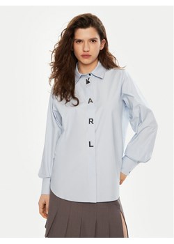 KARL LAGERFELD Koszula A1W11026 Niebieski Regular Fit - id: 0000304578724 - marki Karl Lagerfeld - 182666681 KARL LAGERFELD Koszula A1W11026 Niebieski Regular Fit ze sklepu MODIVO w kategorii Koszule damskie - zdjęcie 182666681