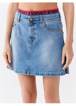 Versace Jeans Couture Spódnica mini 74HAE85B Niebieski Regular Fit ze sklepu MODIVO w kategorii Spódnice - zdjęcie 182666831