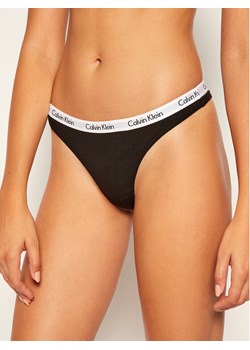 Calvin Klein Underwear Stringi 0000D1617E Czarny ze sklepu MODIVO w kategorii Majtki damskie - zdjęcie 182666843