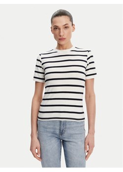 French Connection T-Shirt 76QZB Biały Regular Fit ze sklepu MODIVO w kategorii Bluzki damskie - zdjęcie 182666924