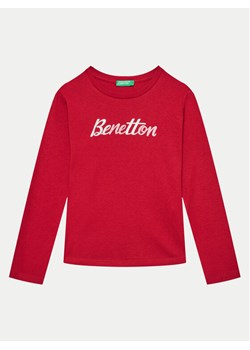 United Colors Of Benetton Bluzka 3I9WG10F7 Czerwony Regular Fit ze sklepu MODIVO w kategorii Bluzki dziewczęce - zdjęcie 182667034
