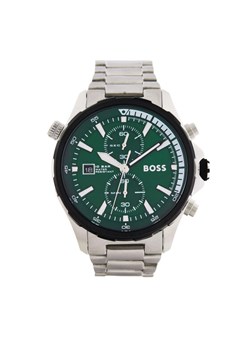 BOSS Zegarek Globetrotter 1513930 Srebrny ze sklepu MODIVO w kategorii Zegarki - zdjęcie 182667062