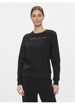 Tommy Jeans Bluza Linear DW0DW17323 Czarny Regular Fit ze sklepu MODIVO w kategorii Bluzy damskie - zdjęcie 182667134