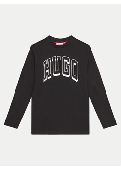 Hugo Bluzka G00148 M Czarny Regular Fit ze sklepu MODIVO w kategorii T-shirty chłopięce - zdjęcie 182667401