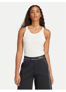 adidas Top Premium Essentials JD4768 Biały Slim Fit ze sklepu MODIVO w kategorii Bluzki damskie - zdjęcie 182667453