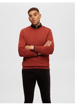 Selected Homme Sweter 16074682 Pomarańczowy Regular Fit ze sklepu MODIVO w kategorii Swetry męskie - zdjęcie 182667462