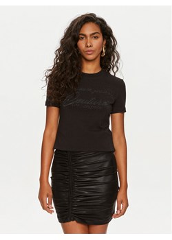 Versace Jeans Couture T-Shirt 76HAH6A8 Czarny Regular Fit ze sklepu MODIVO w kategorii Bluzki damskie - zdjęcie 182667503