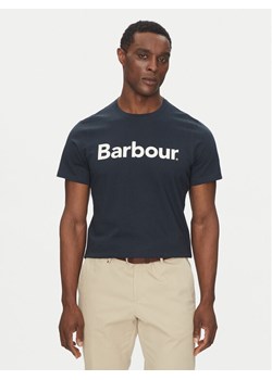Barbour T-Shirt Logo MTS0531NY31 Granatowy Tailored Fit ze sklepu MODIVO w kategorii T-shirty męskie - zdjęcie 182667574