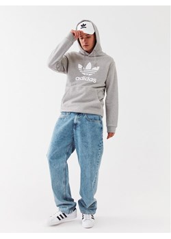 adidas Bluza adicolor Classics Trefoil Hoodie IA4884 Szary Regular Fit ze sklepu MODIVO w kategorii Bluzy męskie - zdjęcie 182667681