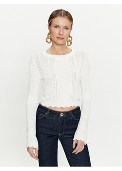 Guess Sweter Adaline W4GR08 Z2U00 Écru Regular Fit ze sklepu MODIVO w kategorii Swetry damskie - zdjęcie 182667723