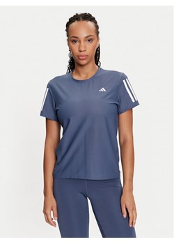 adidas Koszulka techniczna Own The Run IN1596 Niebieski Regular Fit ze sklepu MODIVO w kategorii Bluzki damskie - zdjęcie 182667861