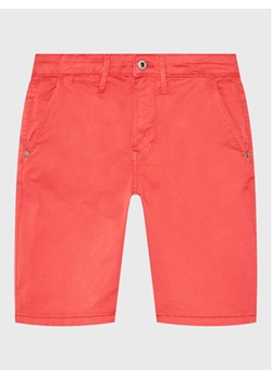 Pepe Jeans Szorty materiałowe Blueburn Short PB800726C75 Czerwony Regular Fit ze sklepu MODIVO w kategorii Spodenki chłopięce - zdjęcie 182667873