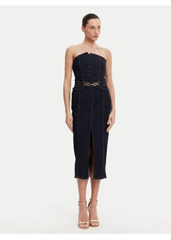Fracomina Sukienka jeansowa FR25SD4010D46093 Granatowy Slim Fit ze sklepu MODIVO w kategorii Sukienki - zdjęcie 182667932