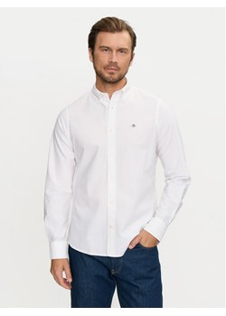 Gant Koszula 3000202 Biały Slim Fit ze sklepu MODIVO w kategorii Koszule męskie - zdjęcie 182667941