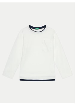 United Colors Of Benetton Bluzka 3KWZC10JK Biały Regular Fit ze sklepu MODIVO w kategorii Bluzki dziewczęce - zdjęcie 182668094