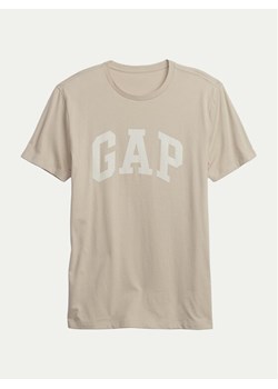 Gap T-Shirt 663921-01 Beżowy Regular Fit ze sklepu MODIVO w kategorii T-shirty męskie - zdjęcie 182668301