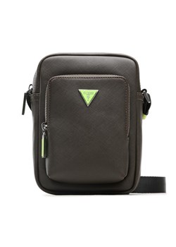 Guess Saszetka Certosa Saffiano Smart HMECSA P3263 Szary ze sklepu MODIVO w kategorii Saszetki - zdjęcie 182668460