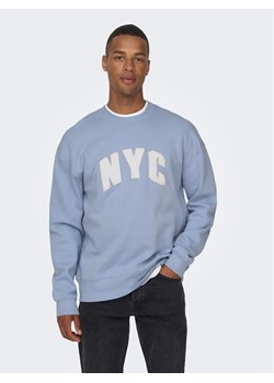 Only & Sons Bluza 22026376 Niebieski Regular Fit ze sklepu MODIVO w kategorii Bluzy męskie - zdjęcie 182668470