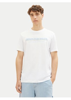 Tom Tailor Denim T-Shirt 1037653 Biały Basic Fit ze sklepu MODIVO w kategorii T-shirty męskie - zdjęcie 182668473