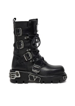 NEW ROCK Glany M-373LUNA-S1 Czarny ze sklepu MODIVO w kategorii Workery damskie - zdjęcie 182668494