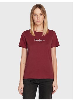 Pepe Jeans T-Shirt Camila PL505292 Czerwony Regular Fit ze sklepu MODIVO w kategorii Bluzki damskie - zdjęcie 182668613