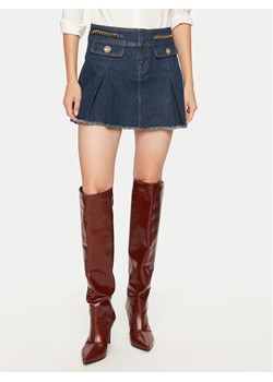 Guess Spódnica jeansowa W4PD1B D5JV1 Granatowy Regular Fit ze sklepu MODIVO w kategorii Spódnice - zdjęcie 182668671