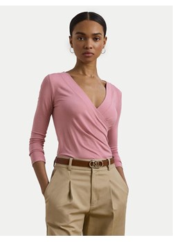 LAUREN RALPH LAUREN Bluzka 200824366027 Różowy Slim Fit - id: 0000305153562 - marki Ralph Lauren - 182668754 LAUREN RALPH LAUREN Bluzka 200824366027 Różowy Slim Fit ze sklepu MODIVO w kategorii Bluzki damskie - zdjęcie 182668754