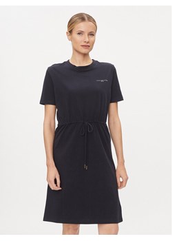 Tommy Hilfiger Sukienka codzienna 1985 WW0WW40734 Granatowy Regular Fit ze sklepu MODIVO w kategorii Sukienki - zdjęcie 182668792