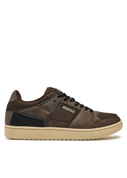Guess Sneakersy Sava Low FMTSAL FAB12 Brązowy ze sklepu MODIVO w kategorii Buty sportowe męskie - zdjęcie 182668894