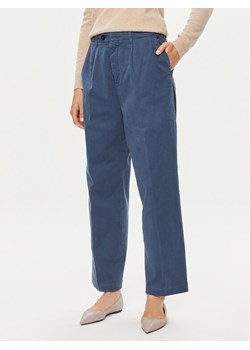 Tommy Hilfiger Spodnie materiałowe WW0WW42233 Niebieski Relaxed Fit ze sklepu MODIVO w kategorii Spodnie damskie - zdjęcie 182668921