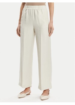 Marella Spodnie materiałowe Papiro 2413131085 Écru Regular Fit ze sklepu MODIVO w kategorii Spodnie damskie - zdjęcie 182668931