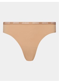 Guess Figi brazylijskie O3YE00 KBS50 Beżowy ze sklepu MODIVO w kategorii Majtki damskie - zdjęcie 182669041