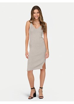ONLY Sukienka letnia Lina 15286410 Beżowy Slim Fit ze sklepu MODIVO w kategorii Sukienki - zdjęcie 182669182