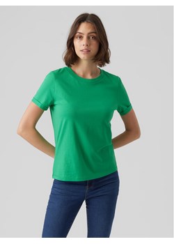 Vero Moda T-Shirt 10243889 Zielony Regular Fit ze sklepu MODIVO w kategorii Bluzki damskie - zdjęcie 182669242
