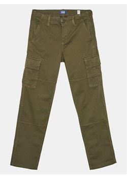 Jack&Jones Junior Spodnie materiałowe Harlow 12261033 Zielony Loose Fit ze sklepu MODIVO w kategorii Spodnie chłopięce - zdjęcie 182669273