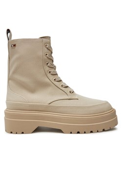 Tommy Hilfiger Botki FW0FW08200 Beżowy ze sklepu MODIVO w kategorii Botki - zdjęcie 182669424