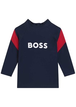 Boss Bluzka J05A16 S Granatowy Regular Fit ze sklepu MODIVO w kategorii T-shirty chłopięce - zdjęcie 182669451