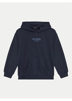 Guess Bluza L4BQ29 KAV33 Granatowy Regular Fit ze sklepu MODIVO w kategorii Bluzy chłopięce - zdjęcie 182669463