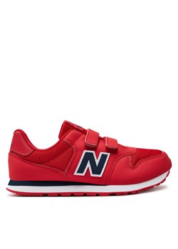 New Balance Sneakersy GV500CRN Czerwony ze sklepu MODIVO w kategorii Buty sportowe dziecięce - zdjęcie 182669490