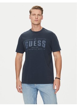 Guess T-Shirt M5GI27 KBW41 Granatowy Regular Fit ze sklepu MODIVO w kategorii T-shirty męskie - zdjęcie 182669551