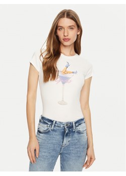 Guess T-Shirt W5RI29 KA0Q1 Biały Regular Fit ze sklepu MODIVO w kategorii Bluzki damskie - zdjęcie 182669702